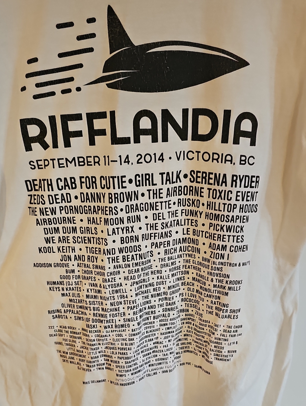 Rifflandia Festival 2014 Cotton Festival Tour Tee